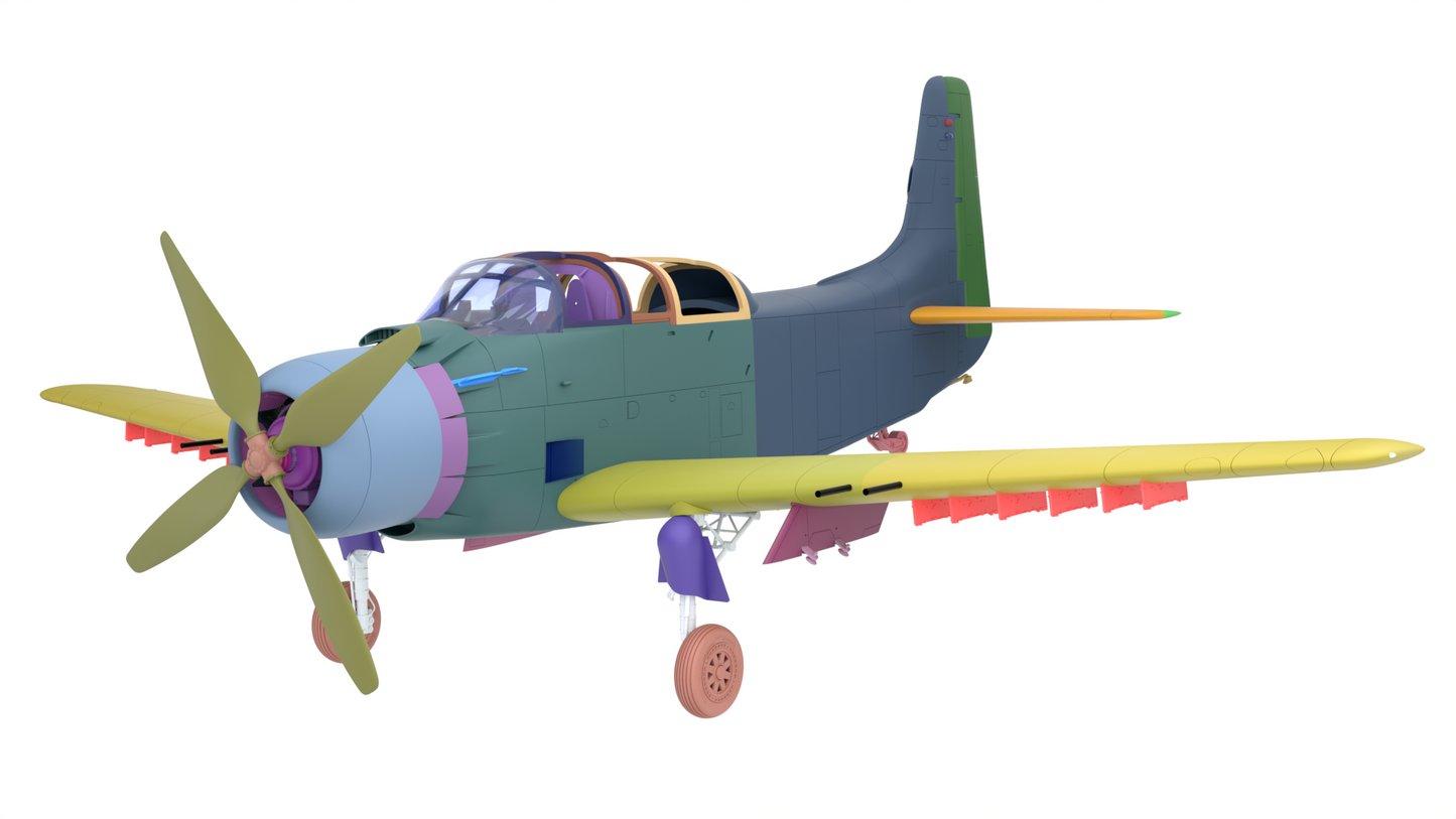 TTM32001 1/32 Douglas AD-5 (A-1E) Skyraider
