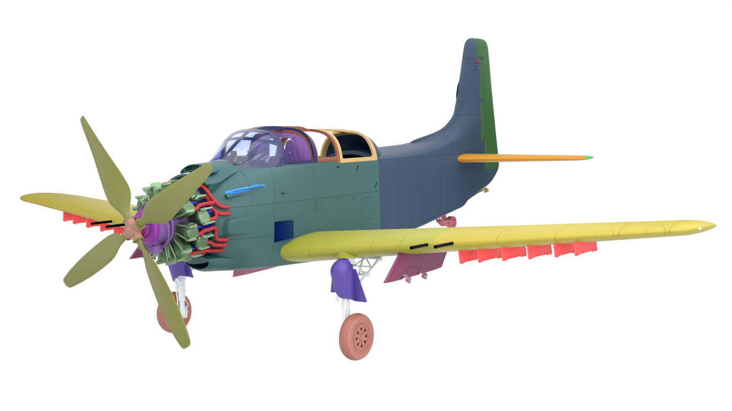 TTM32001 1/32 Douglas AD-5 (A-1E) Skyraider