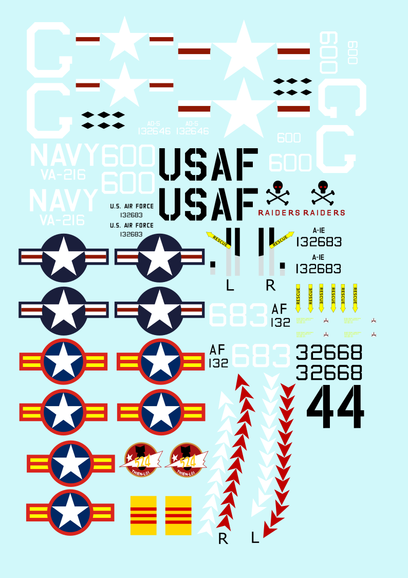 TTM48001 1/48 Douglas AD-5 (A-1E) Skyraider Kit