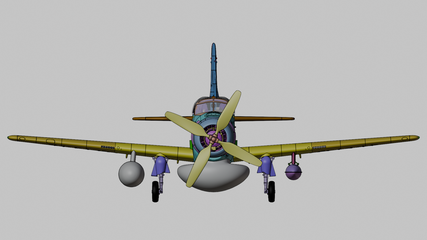 TTM32016 1/32 AD-5W Skyraider Model Kit