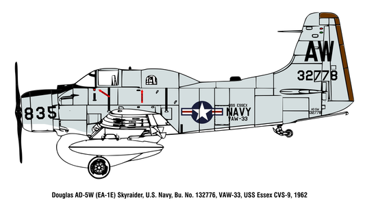 TTM48016 1/48 AD-5W/EA-1E Skyraider Model Kit
