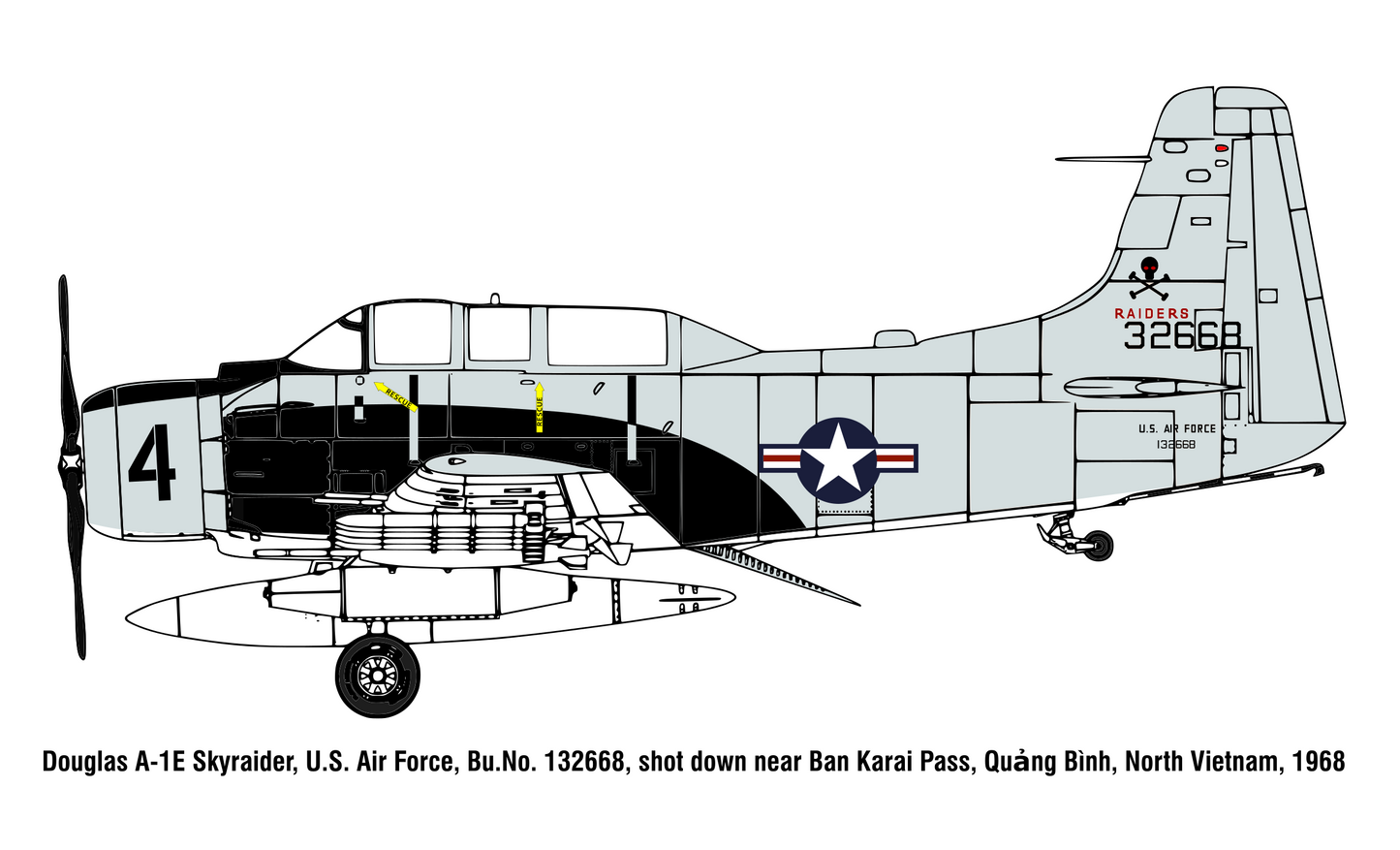 TTM32001 1/32 Douglas AD-5 (A-1E) Skyraider