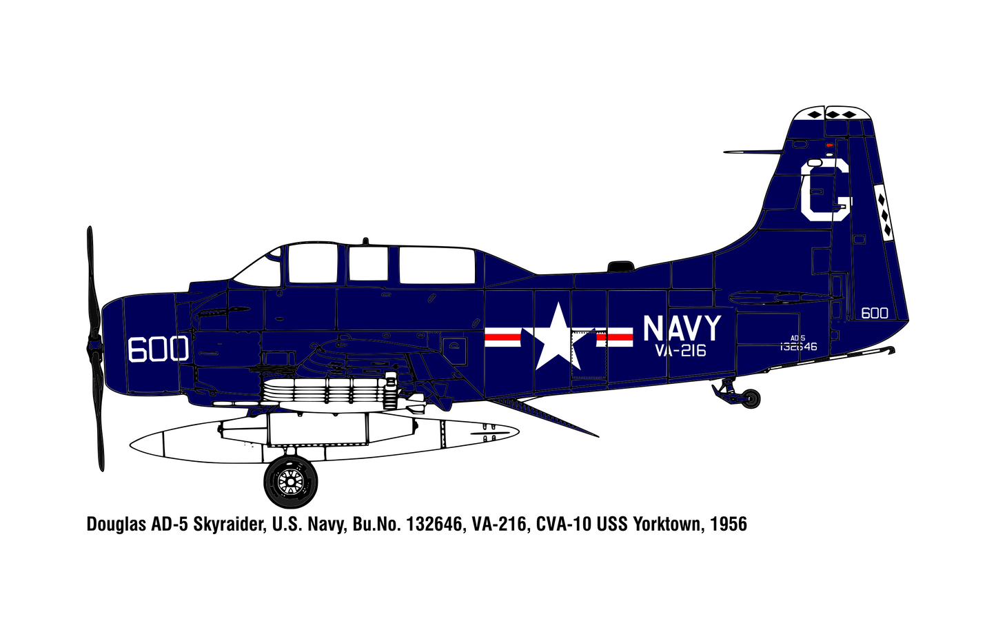 TTM32001 1/32 Douglas AD-5 (A-1E) Skyraider