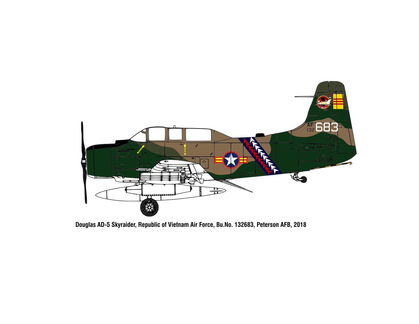 TTM32001 1/32 Douglas AD-5 (A-1E) Skyraider