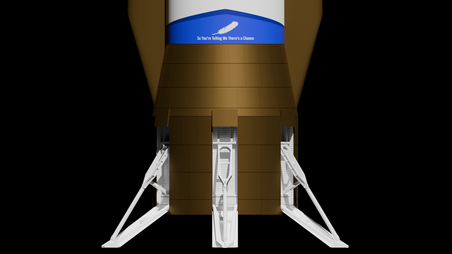 TTM14020 1/144 Blue Origin New Glenn 7x2 Heavy Lift Launch Vehicle