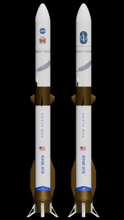 TTM14020 1/144 Blue Origin New Glenn 7x2 Heavy Lift Launch Vehicle