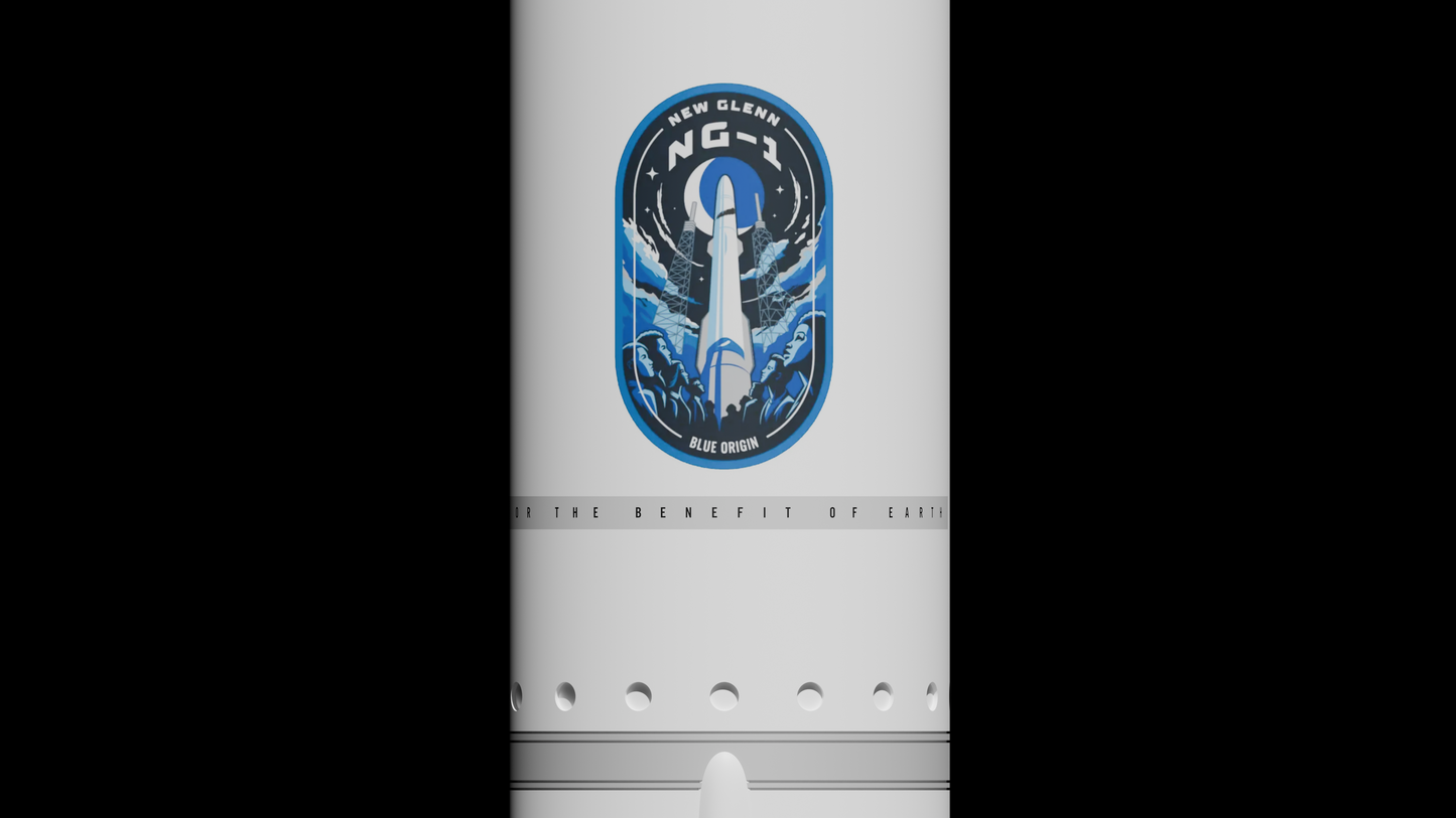 TTM14020 1/144 Blue Origin New Glenn 7x2 Heavy Lift Launch Vehicle