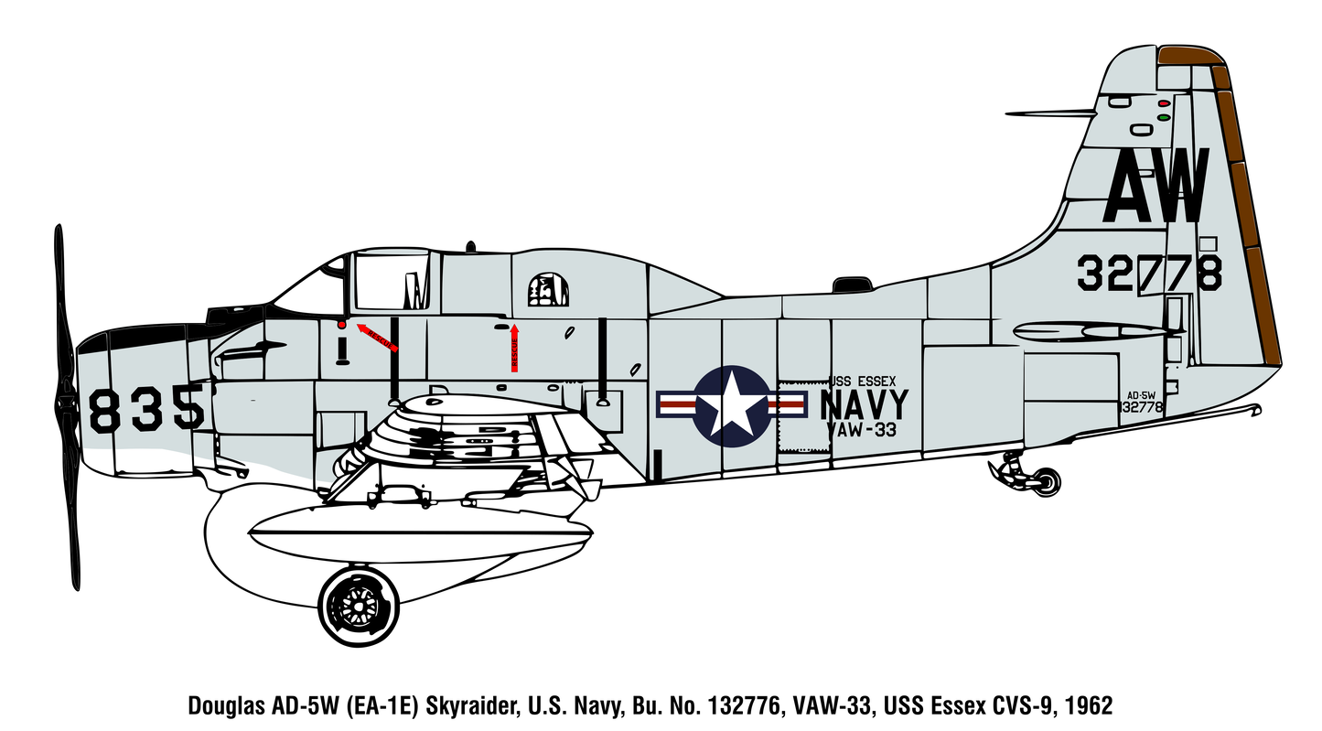 TTM32016 1/32 AD-5W Skyraider Model Kit